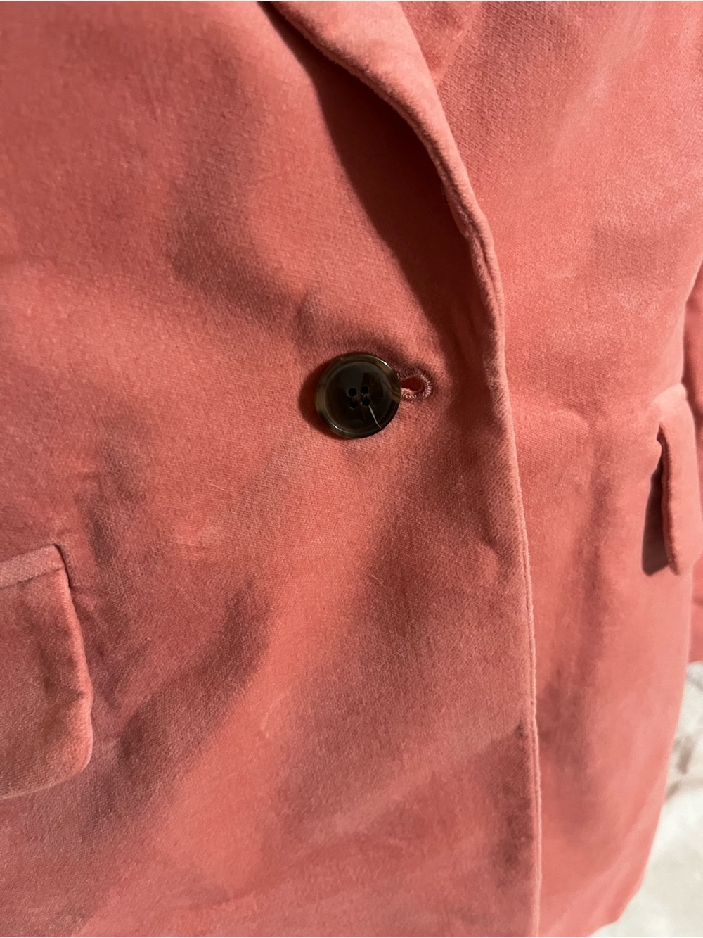 Talbots Rose Pink Velvet Blazer Jacket - Picture 5 of 8